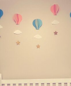 8 Pcs Large Size Hot Air Balloon 3D Paper Garland Hanging Decorations for Wedding Baby Shower Birthday Party Decorations by AZOWA Pink Blue 7.5in (Pack of 8) 25 41hjWkZvopL
