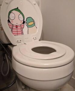 MAYFAIR 883SLOWA 000 Toilet Seat with Built-in Potty Training Seat will Reduce Clutter, Slow Close and Never Loosen, ROUND, Durable Enameled Wood/Long Lasting Plastic, White 40 41iEDR5dqAL