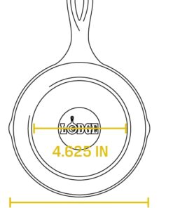 Lodge 6-1/2 Inch Cast Iron Pre-Seasoned Skillet – Signature Teardrop Handle - Use in the Oven, on the Stove, on the Grill, or Over a Campfire, Black 6.5 Inch 30 41iKLmJx7kL