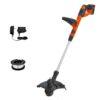 BLACK+DECKER 40V MAX String Trimmer and Edger Kit, Cordless, 13 inch, 2-in-1, Battery and Charger Included (LST140C) 40V String Trimmer Kit 39 41idgJQ x9L
