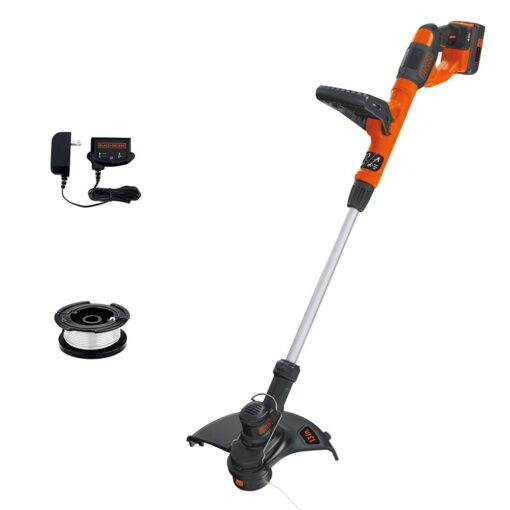 BLACK+DECKER 40V MAX String Trimmer and Edger Kit, Cordless, 13 inch, 2-in-1, Battery and Charger Included (LST140C) 40V String Trimmer Kit