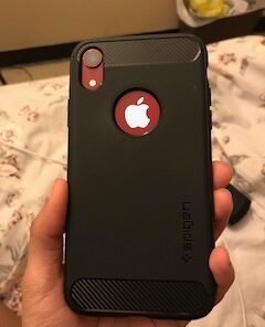 Spigen Rugged Armor Designed for iPhone XR Case (2018) - Matte Black 54 41j zYUrBXL