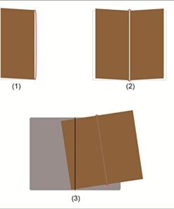 Pocket Travelers Notebook, Refillable Leather Travel Journal for Men & Women, Notebook Cover for Field Notes, Moleskine Small 3.5 x 5.5 Inches, Brown 41 41j0U7bFAIL