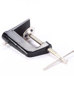 Globe Electric 56963 32" Multi-Joint Desk Lamp with Metal Clamp, Black, LED Bulb Included, On/Off Rotary Switch on Shade, Partially Adjustable Swing Arm, Home Essentials, Reading Light, Office Décor 31.5 inches 27 41j6Ji5ENL