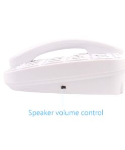 Big Button Phone for Elderly - Amplified Corded Phone for Hearing Impaired Aid Landline Telephones with Speakerphone for Seniors Elderly Phone for Low Vision Home Phones with Large Key(White) 20 41jP5fTDqBL