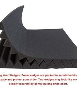 Foamily 12 Pack- Acoustic Panels Studio Foam Wedges 1" X 12" X 12" 25 41jeHAcZqTL
