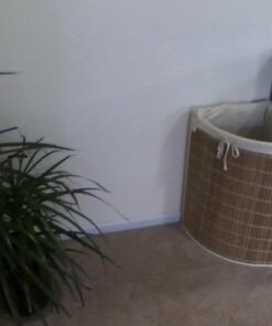 Honey-Can-Do Bamboo Wicker Corner Hamper 24-Inches Tall, Natural 29 41jm2SXeQmL