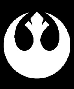 Alternative view of Rebel Alliance Vinyl Decal Sticker Vinyl Color: White, Size 5" Inches