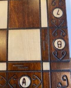 Wegiel Handmade European Ambassador Chess Set - Wooden 21 Inch Beech & Birch Board with Felt Base - Carved Hornbeam & Sycamore Wood Chess Pieces Ambassador - Brown 82 41k7qMGjDKL