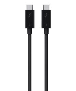 Belkin Thunderbolt 3 Cable (USB-C to USB-C) - USB C Cable For MacBook Air, Galaxy, Apple TV & More, Fast Charging Up To 100W, Made For USB-C, Thunderbolt 3 devices & 5K/Ultra HD - 1.6ft/0.5m - Black 7 41kDU0vB L