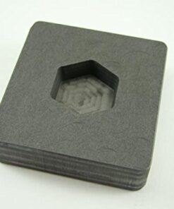 1 oz Gold Hexagon High Density Graphite Mold 1/2 oz Silver Bar Ingot Copper 5 41kflnzgNsL