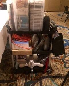 Olympia Tools 85-188 Pack-N-Roll Folding Collapsible Service Cart, Black, 50 Lb. Load Capacity per Shelf 150LB 63 41kjBKVlTgL