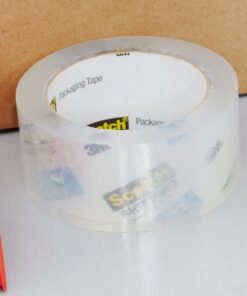 Scotch Heavy Duty Packaging Tape, 1.88" x 54.6 yd, Designed for Packing, Shipping and Mailing, Strong Seal on All Box Types, 3" Core, Clear, 6 Rolls (3850-6) 44 41kzqAKtSfL