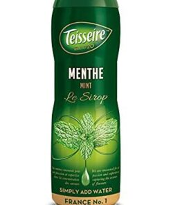 Mint Teisseire Concentrated Mint Syrup for drinks, sodas, and flavoring teas, 600 ml / 20 fl oz., Mint 20.29 Fl Oz (Pack of 1) 14 41l3lNAkY3L