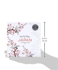 Vive Le Color! Japan (Adult Coloring Book): Color In; De-stress (72 Tear-out Pages) 55 41l7KQYrtyL