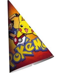 Designware Pokemon Theme Cone Hats - 8 Count