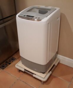 SPACECARE Mobile Roller with 4 Locking Wheels - Adjustable Furniture Dolly Washing Machine Stand Refrigerator Base Moving Cart Off White 47 41lMOb6ua0L