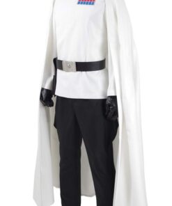 Alternative view of Mens Battle Uniform Cosplay White Cloak Full Set Hallowee Costume - US Size Man-XXXL