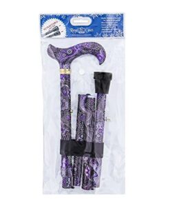 Purple Majesty Adjustable Folding Designer Derby Cane with Retractable Ice tip 17 41ldCbC5FyL