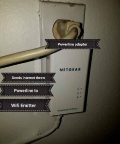 NETGEAR PowerLINE 1000 Mbps WiFi, 802.11ac, 1 Gigabit Port - Essentials Edition (PLW1010-100NAS) 53 41lsFe d7TL