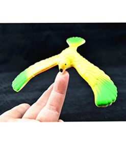 3 Pcs Cute Balancing Bird With Clear Triangle Stand (Colors May Vary) By C&H Solutions® 22 41m46haexSL