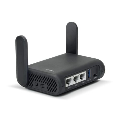 GL.iNet GL-A1300 (Slate Plus) Wireless VPN Encrypted Travel Router– Easy to Setup, Connect to Hotel WiFi & Captive Portal, Phone Tethering, Range Extender, Assess Point, Pocket-Sized, Open Source, NAS 1