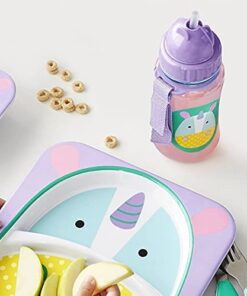 Skip Hop Toddler Sippy Cup with Straw, Zoo Straw Bottle, Unicorn 17 41mJGXkwfTL