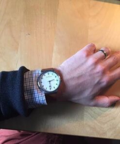 Skagen Men's Ancher Stainless Steel and Mesh Quartz Watch Silver/Brown 19 41mJPleplL