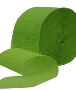 Alternative view of Jumbo Kiwi Green Crepe Paper Roll - 500 ft. - Vibrant Decor, Perfect for Parties & DIY Projects