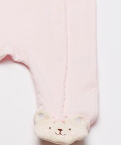 Little Me baby-girls Side Snap Footie Preemie Light Pink Pattern 11 41mdI9MMZS