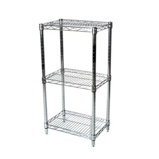 Shelving Inc. 12" d x 48" w Chrome Wire Shelving with 3 Tier Shelves, Weight Capacity 800lbs Per Shelf 12" d x 24" w x 36" h