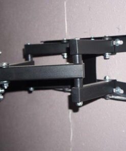 Mount-It! Articulating TV Wall Mount Corner Bracket, VESA 400 x 400 Compatible, Stable Dual Arm Full Motion, Swivel, Tilt Fits 32, 37, 40, 42, 47, 50 Inch TVs, 115 Lbs Capacity with HDMI Cable Black 39 41mkm6tvlcL 1