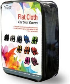 FH Group Car Seat Covers Full Set Cloth - Universal Fit Automotive Seat Covers, Low Back Front Seat Covers, Solid Back Seat Cover, Washable Car Seat Cover For SUV, Sedan And Van Black BLACK Seat Covers 53 41mxIdtewRL