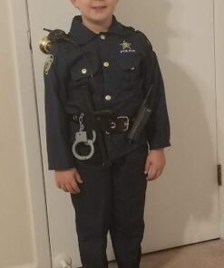 Dress Up America Police Costume for Kids - Police Officer Costume for Boys - Cop Uniform Set With Accessories Medium 46 41n0EzLHeDL