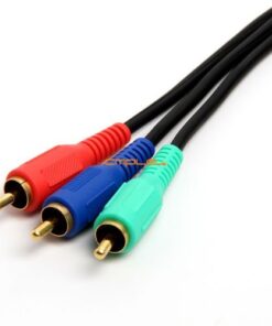 Cmple - 3-RCA Male to 3RCA Male RGB Component Video Cable For HDTV - 25 Feet 25FT Black 5 41nMcg919rL