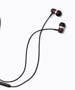Symphonized GLXY Premium Genuine Wood in-Ear Noise-isolating Headphones with Mic and Nylon Cable (Ebony) Ebony 9 41nTBa7MSS