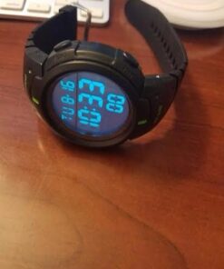 Readeel Men's Watches RE-1068 Rubber Band Digital Watch EL Backlight Outdoor Sport Watch Multifunction Watch For Men, Green 15 41nUzieCQVL