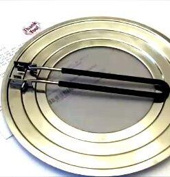 Dishwasher-Safe Splatter Screen Splash Guard for Kitchen Frying Pan Grease - Shields 99% of Stove Top from Bacon, Oil, or Deep Fryer - Easy to Clean or Store - Foldable Heat-Resistant Silicone Handle 41 41ncHiVub6L