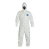 DuPont Tyvek 400 TY127S Disposable Protective Coverall with Respirator-Fit Hood and Elastic Cuff, White Hooded W/Elastic Wrists & Ankles X-Large 50 41nfbB9SdfL