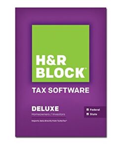 H&R Block 2015 Deluxe + State Tax Software - PC/Mac Disc