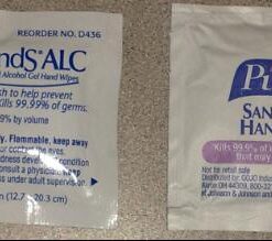 Sani-Hands Instant Hand Sanitizing Wipes - Ethyl Alcohol Wipes with Aloe, Vitamin E, Wrapped for Travel, Home, Outdoor - Individual Packet, 5 in. x 8 in., 100 Wipes, 1 Pack 26 41no9AuEgvL