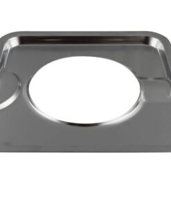 Range Kleen SGP-400 Chrome Square Range Pan / Yellow Label (4-PACK) 17 41npk6PguVL