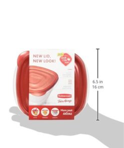 Rubbermaid TakeAlongs Sandwich Food Storage Containers, 2.9 Cup, Tint Chili, 4 Count 2.9 Cup (4 Pack) RedClear 7 41nrryvOXXL