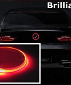 iJDMTOY Compatible With BMW Front Hood or Rear Trunk Lid, Brilliant Red 3.25-Inch 82mm Roundel LED Emblem Background Illumination Lighting Kit 20 41nuKbt5LL