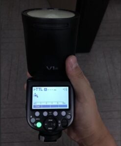 Godox V1-N Round Head Camera Flash Speedlite Flash for Nikon, TTL Flash Speedlight, 2.4G 1/8000s HSS 76Ws, 10 Level LED Modeling Lamp, 480 Full Power Shots, 1.5s Recycle Time 2600mAh Li-ion Battery 21 41o87NJmCeL