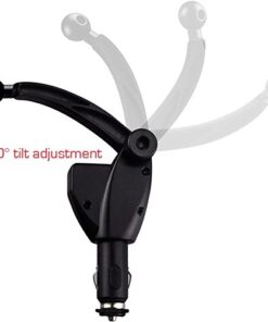 ChargerCity Dual USB Sirius XM Satellite Radio Car Truck Lighter Socket Mount w/Tilt Adjust & PowerConnect Cable Adapter for Onyx Plus EZR EZ Lynx Stratus Starmate Xpress (Vehicle Dock NOT Included) 31 41oAXpONeIL