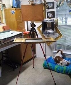 55" Tripod Q111 Travel Camera Tripod with 3-Way Pan Head and Phone Holder Mount for Gopro,Projector,Smartphones Webcam,Spotting Scopesto Live Broadcast and DSLR EOS Canon Nikon Sony Samsung(Red) 55" Red 26 41oBlTlLvL