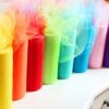 Charmed Rainbow Color Tulle Assortment, 6 inch by 25 Yard Spool (8 Pack)