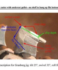 Granberg Chainsaw Sharpener, G106B - Easy File-N-Joint Bar Mounted Guide System - Best Chain Saw Blade Teeth Grinder Sharpening Tool Set - Portable Filing Hand Attachment Sharpen File Accessories Kit Chain Saw Sharpener 34 41oMv6xbqEL