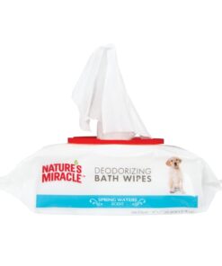 Nature's Miracle Deodorizing Bath Wipes for Dogs 24 41oYZVef19L